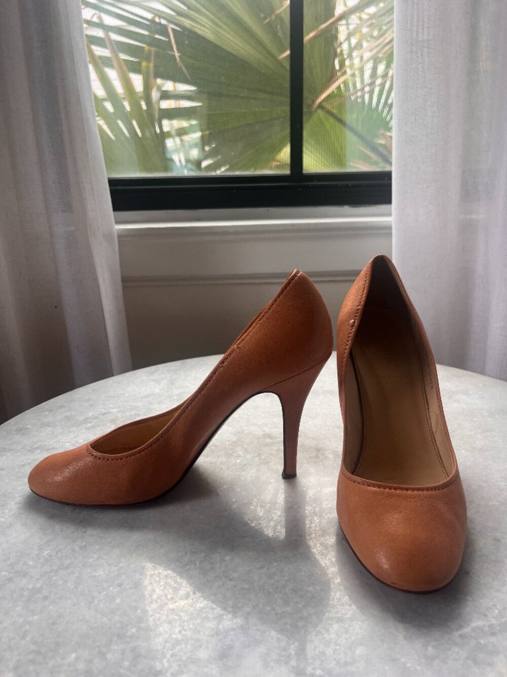 J.Crew Made in Italy Tan Leather Stiletto Pump | Size 7.5